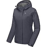 Little Donkey Andy Women's Waterproof Ski Snowboarding Jacket Windproof Warm Coat with Detachable Hood