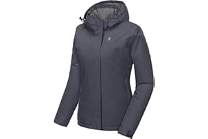 Little Donkey Andy Women's Waterproof Ski Snowboarding Jacket Windproof Warm Coat with Detachable Hood