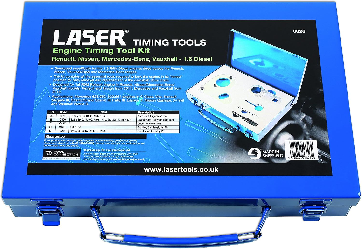 Laser 6826 Engine Timing Kit - for Renault Nissan, Mercedes, Vauxhall - Image 4