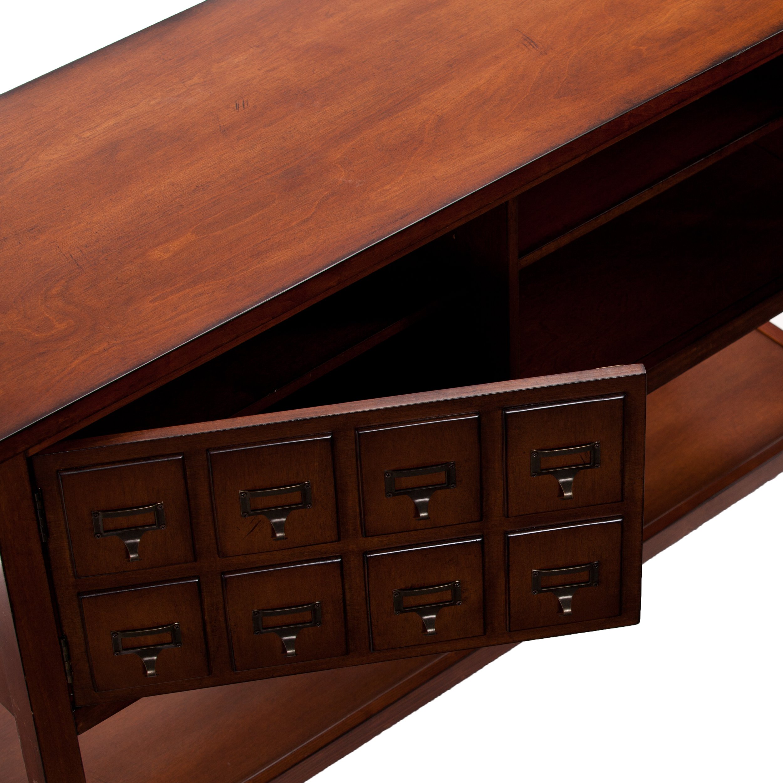 Apothecary Console & TV Stand w/ Adjustable Shelves 48" Television Pricepulse