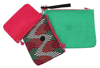 Amazon Kipling キプリング Lサイズ 3連ポーチ K12415 29w Beauty Of