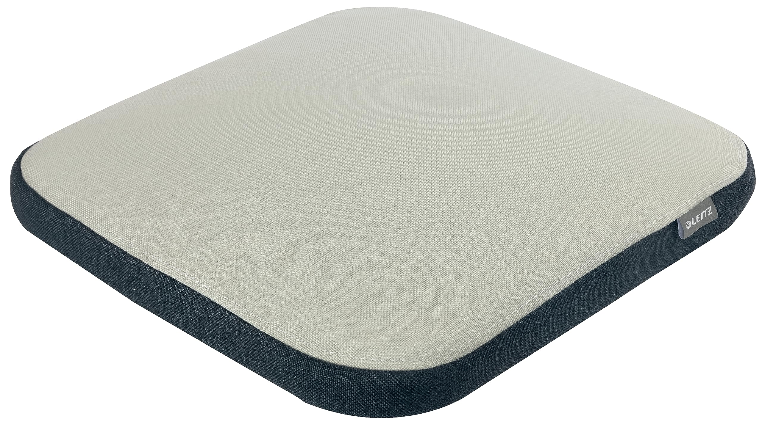 Leitz Ergo Active Wobble Cushion, Ergonomic Seat Cushion, Square Seat Pad for Improved Ergonomics, Seat Cushion for Office Chair with Light Grey Cover, 65400085