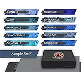 Eye Candy Pigments Blue Mica Pigment Powder Set P - Mica Powder for Epoxy Resin Art - Woodworking - Cosmetic Grade Mica Powder - Bath Bombs - Pigment Powder Variety Pack - 50g - Non-Toxic - Skin Safe