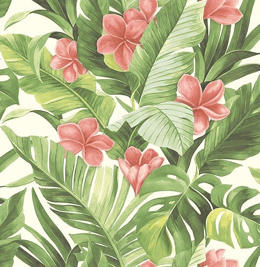 NuWallpaper NU2926 Tropical Paradise Peel & Stick Wallpaper, Green Amazon.ca Tools & Home