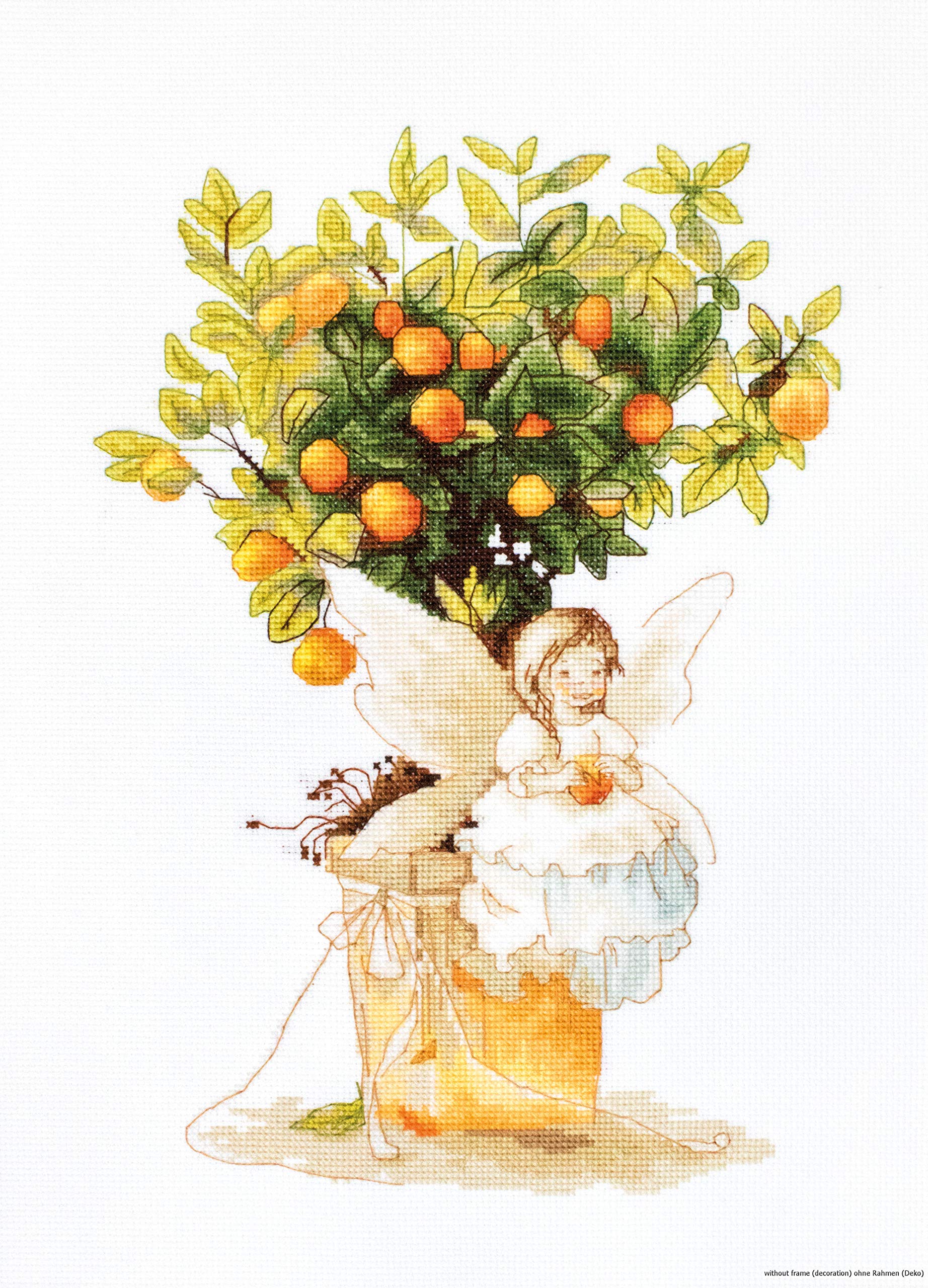 Luca-S Cross Stitch Kit, Cotton, Multicoloured, 19,5x28cm