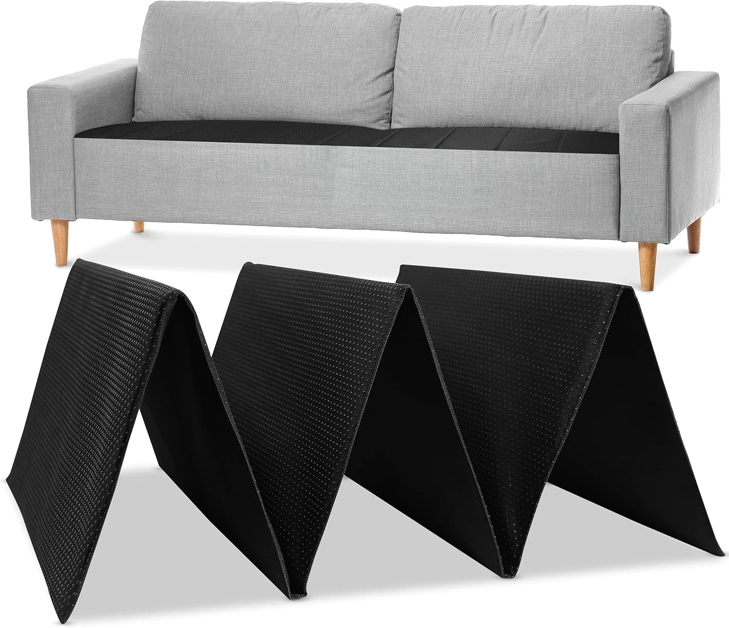 Meliusly Sofa Cushion Support Board (17x47'') - Strong Couch Supports for Sagging Cushions - Improve Firmness of Your Saggy Furniture Seat, Under Couch Cushion Support (Adjustable Loveseat Insert)