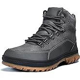 Wondamo Men's Snow Boots Lightweight Waterproof Winter Boots Fur Lined Anti-slip Cold Weather Shoes