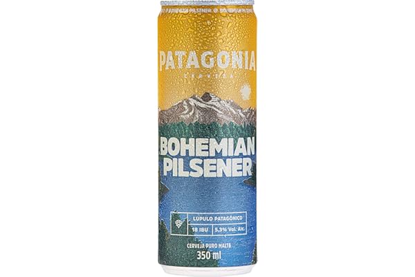 Cerveja Patagonia Bohemian Pilsener LT Sleek 350ml