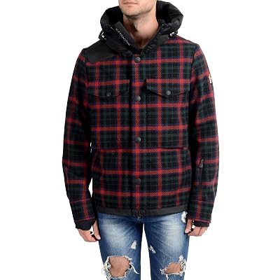 Moncler Wool 100% Goose Down Hood Multi-Color Mens Basic Jacket Sz 4 US L