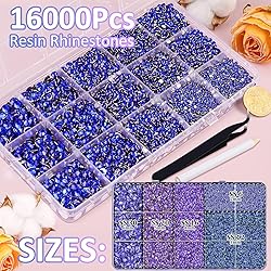 16000Pcs Resin Rhinestones with Tweezers for
