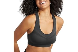 Champion Women's Sports Bra, Infinity Racerback, Moderate Support, Seamless Sports Bra for Women