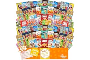 SWEET CHOICE GIFTS Snack Box Valentines Care Package (150) Variety Snacks Gift Box Bulk Snacks - College Students, Military, Work or Home - Over 9 Pounds of Snacks! Snack Box Fathers gift basket gifts for men (150 pack)