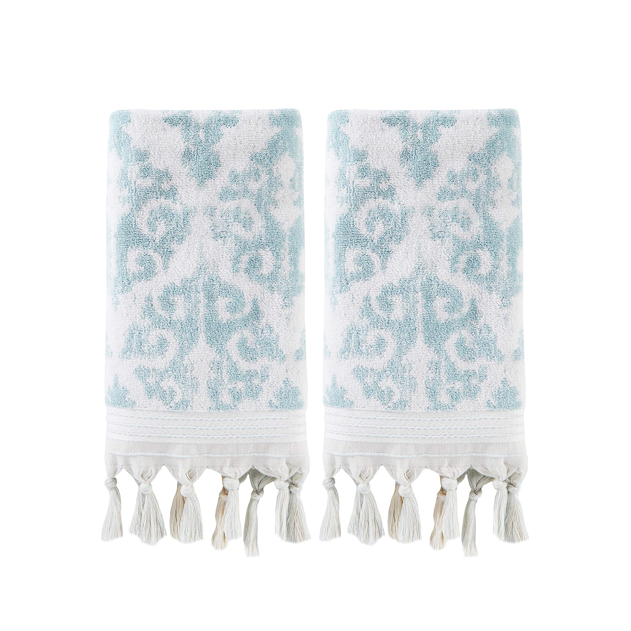 SKL Home 100% Turkish Cotton Bath Towel, Aqua, 2 Pc