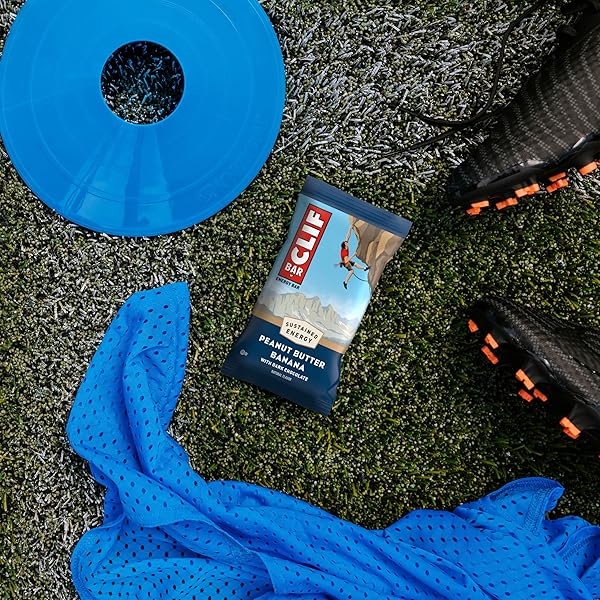 CLIF BAR – ENERGY PROTEIN BARS – PEANUT BUTTER BANANA WITH DARK CHOCOLATE – MADE WITH ORGANIC OATS – ENERGY BARS – NON-GMO – (10 PACK)