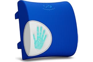 Everlasting Comfort The Original Lumbar Support Pillow - Improves Posture, Promotes Back Pain Relief - Superior Office Chair Back Support for Gaming and Desk Chairs - Lumbar Pillow for Car, Couch