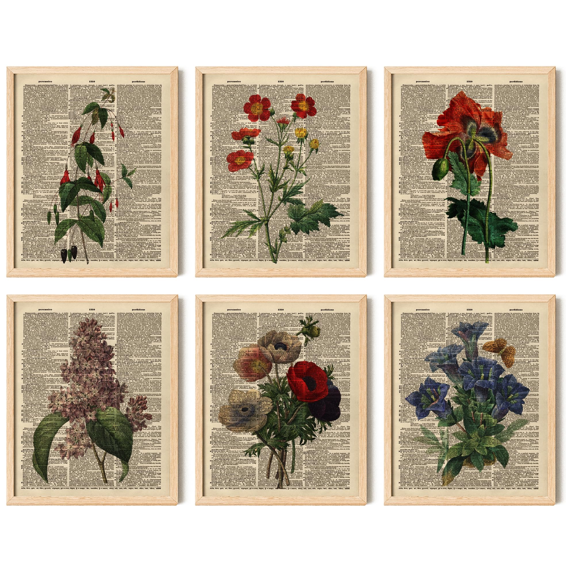 97 Decor Floral Vintage Wall Art Print - Antique Botanical Wall Art ...