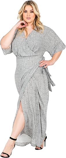 kimono maxi dress plus size