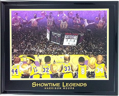 Amazon Nba バスケットボール ロサンゼルス レイカーズ レジェンド プリント フレーム入り F6608a フォト カード コイン