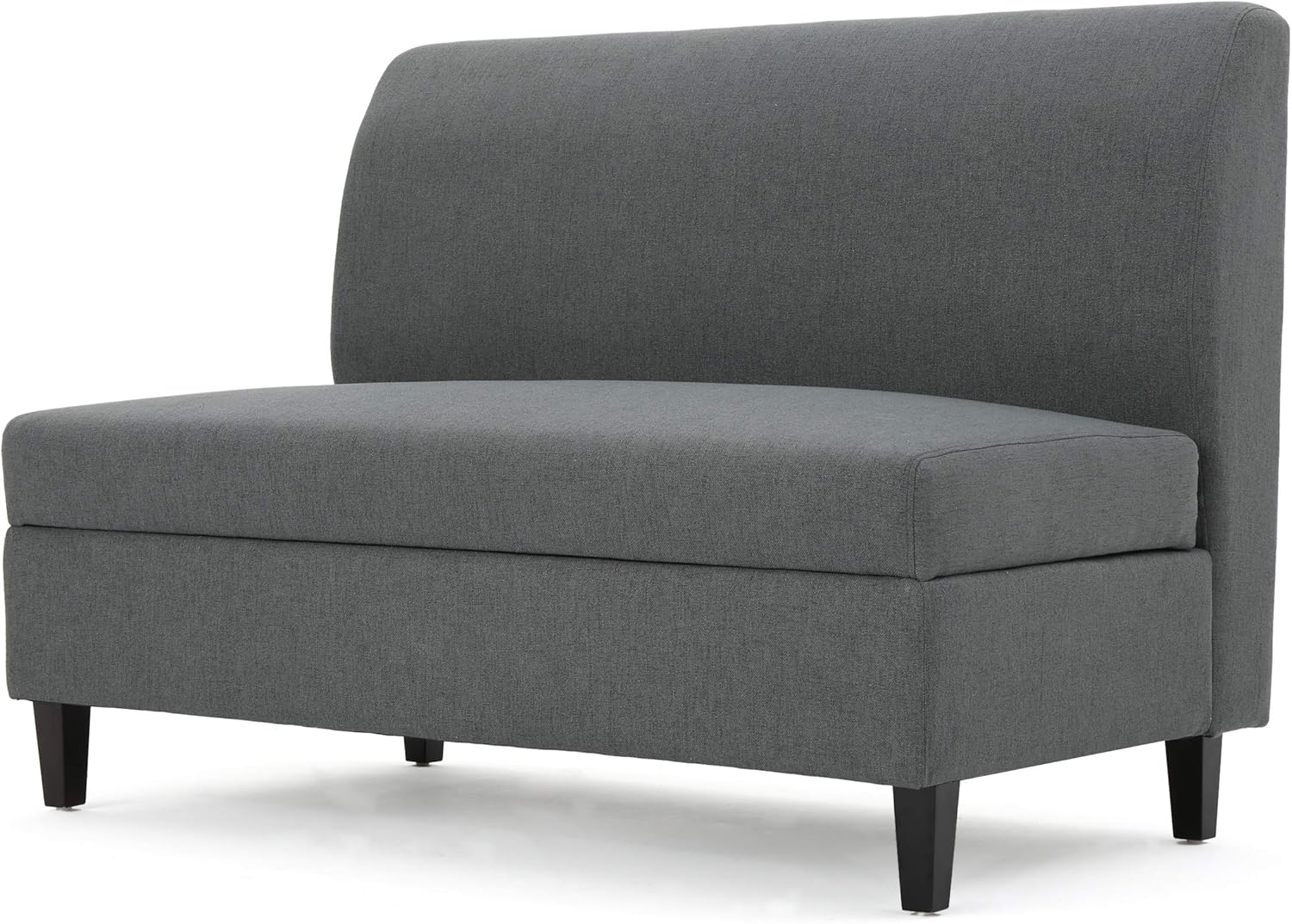 Christopher Knight Home Tovah Fabric Storage Loveseat, Charcoal: Kitchen & Dining