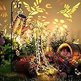 PATIOPIA Solar Lights Outdoor Garden Decor, Large Lanterns Watering Can Lights Gardening Gifts for Mom Women Grandma Birthday, Hanging Lights Outdoor Decoration for Yard Porch Patio Backyard