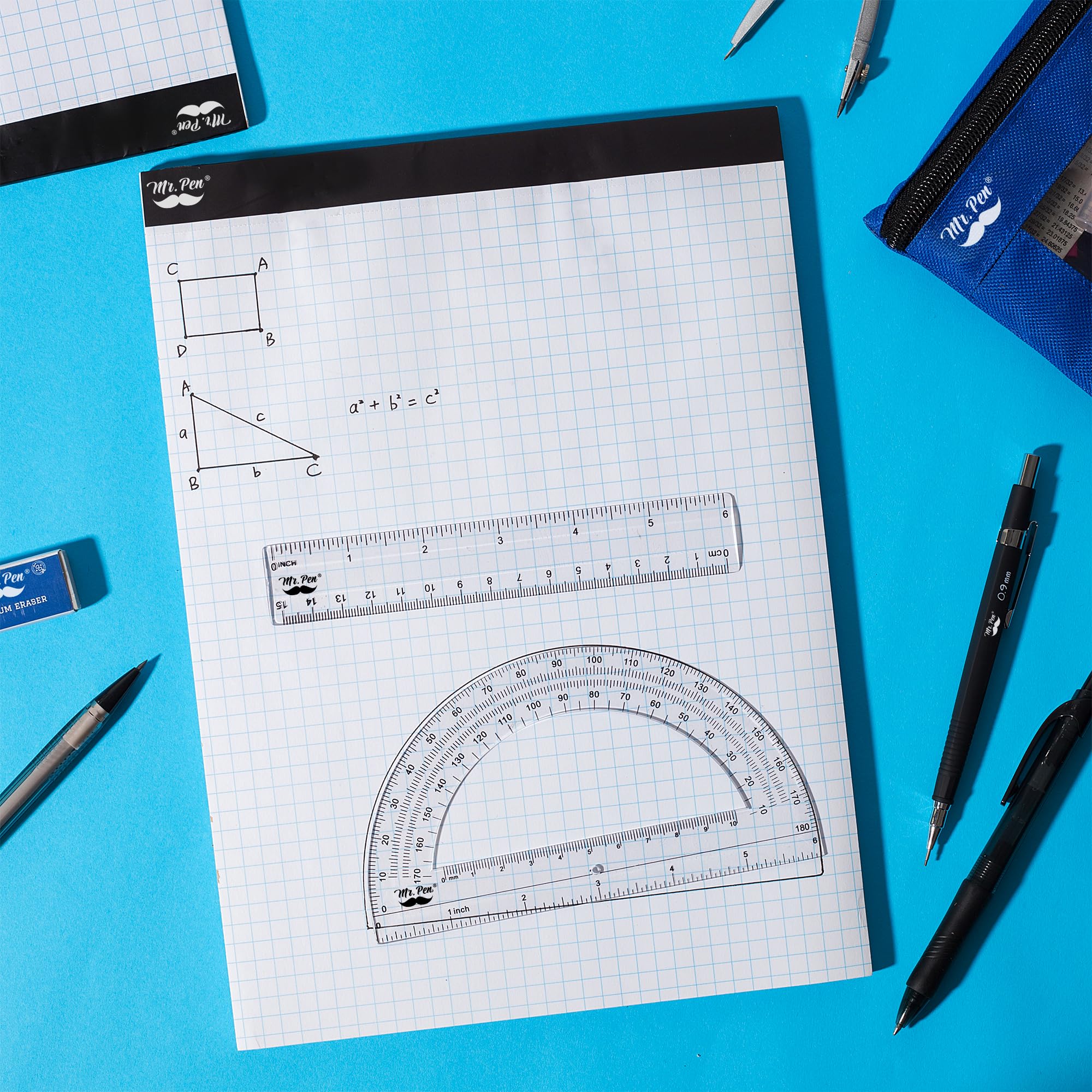 Mr. Pen Graph Paper, Grid Paper, 4x4 (4 Squares per inch), 11