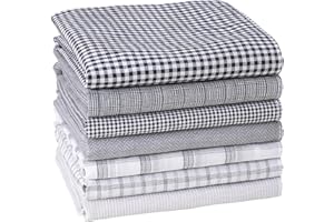HOULIFE Handkerchiefs for Men, 7PCS Handkerchief Mens Cotton Soft Cotton Plaid Mens Hankies Assorted Colors Gift for Men