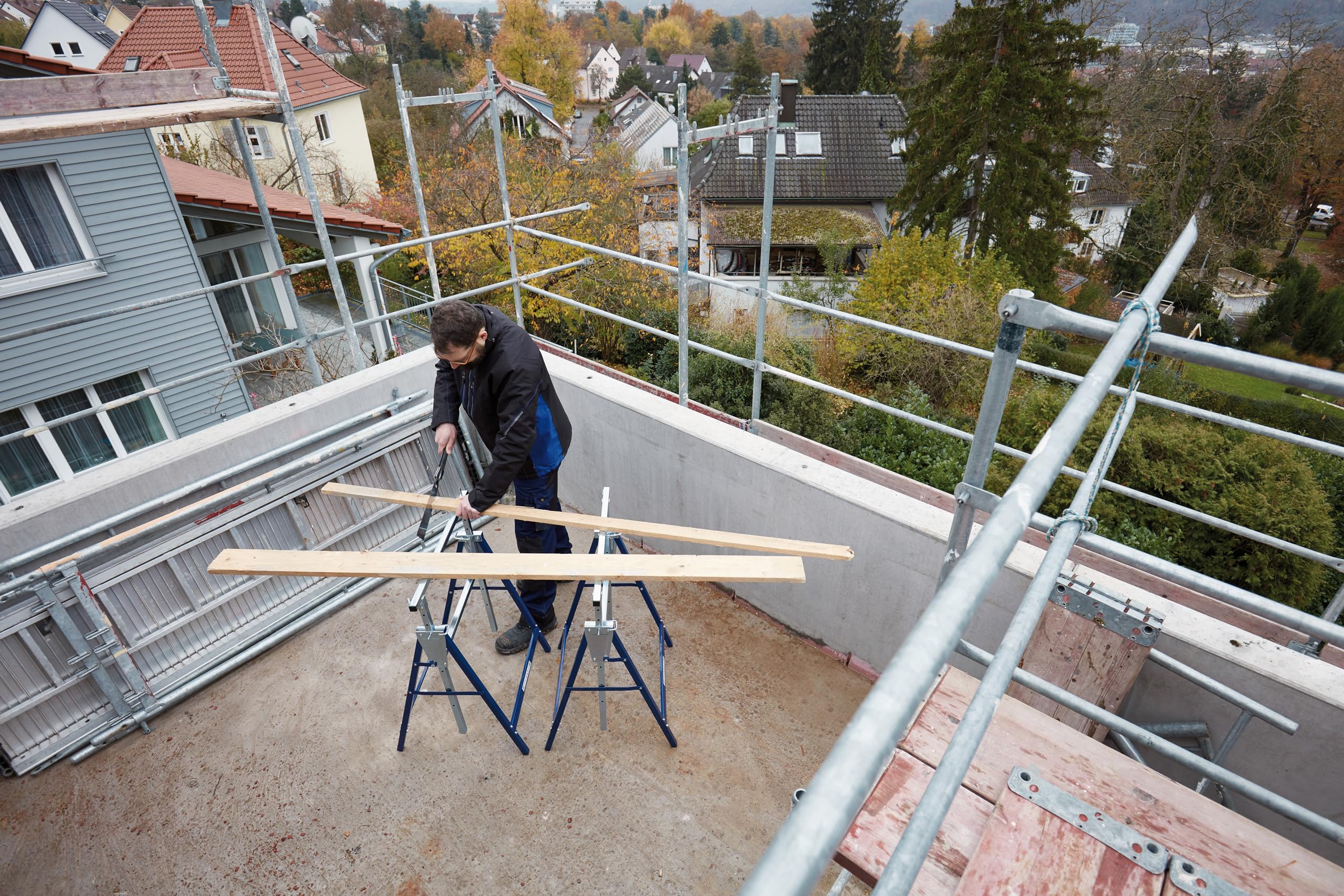 Brennenstuhl Teleskop-Arbeitsbock MB 160 H (Arbeitsbock zusammenklappbar und höhenverstellbar) 3