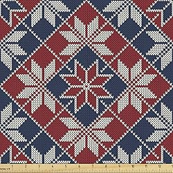 Ambesonne Nordic Fabric by The Yard, Wool Knit