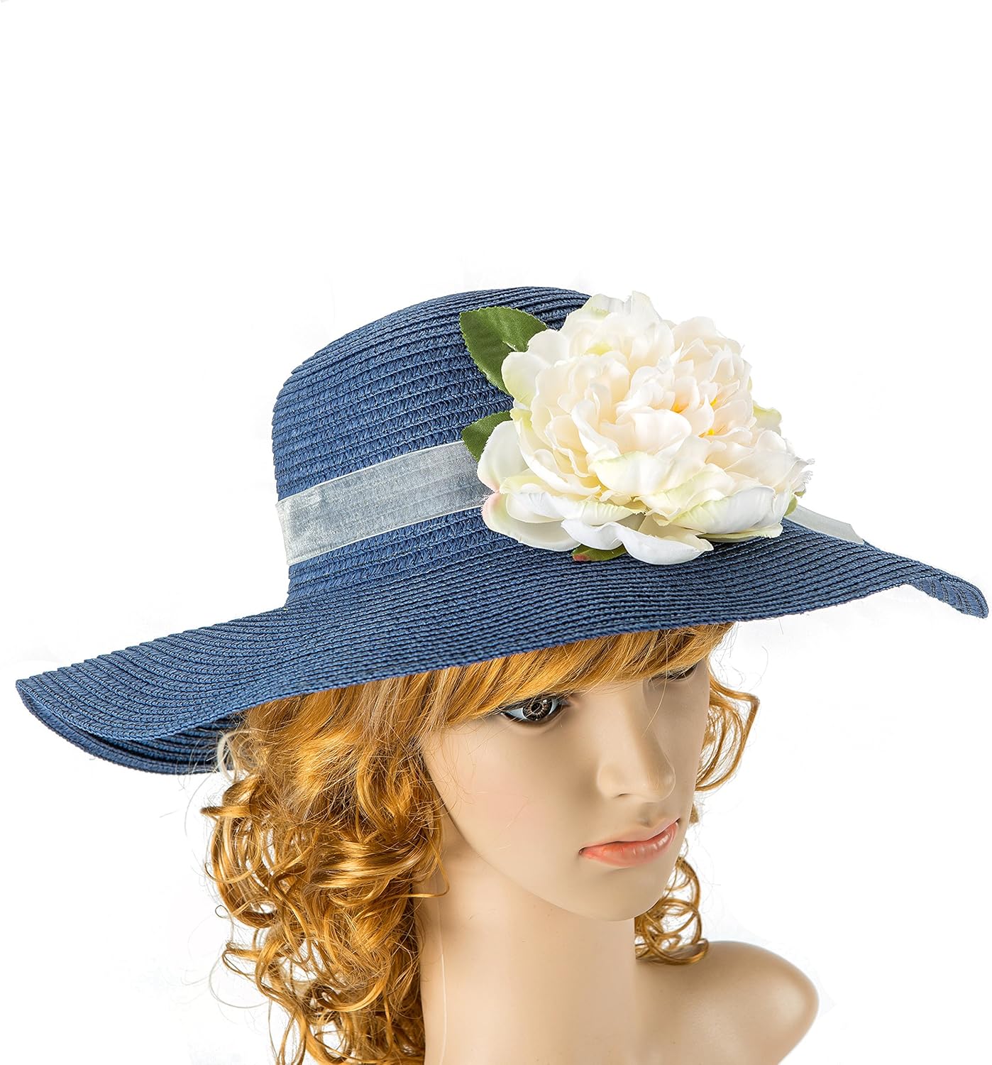 white floppy hat wedding