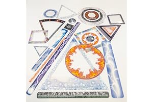 Guilt Free Gaming Spell Effects Template Set for D&D 5e - 25 Piece Acrylic Markers for AOE Spells - DND Pathfinder TTRPG