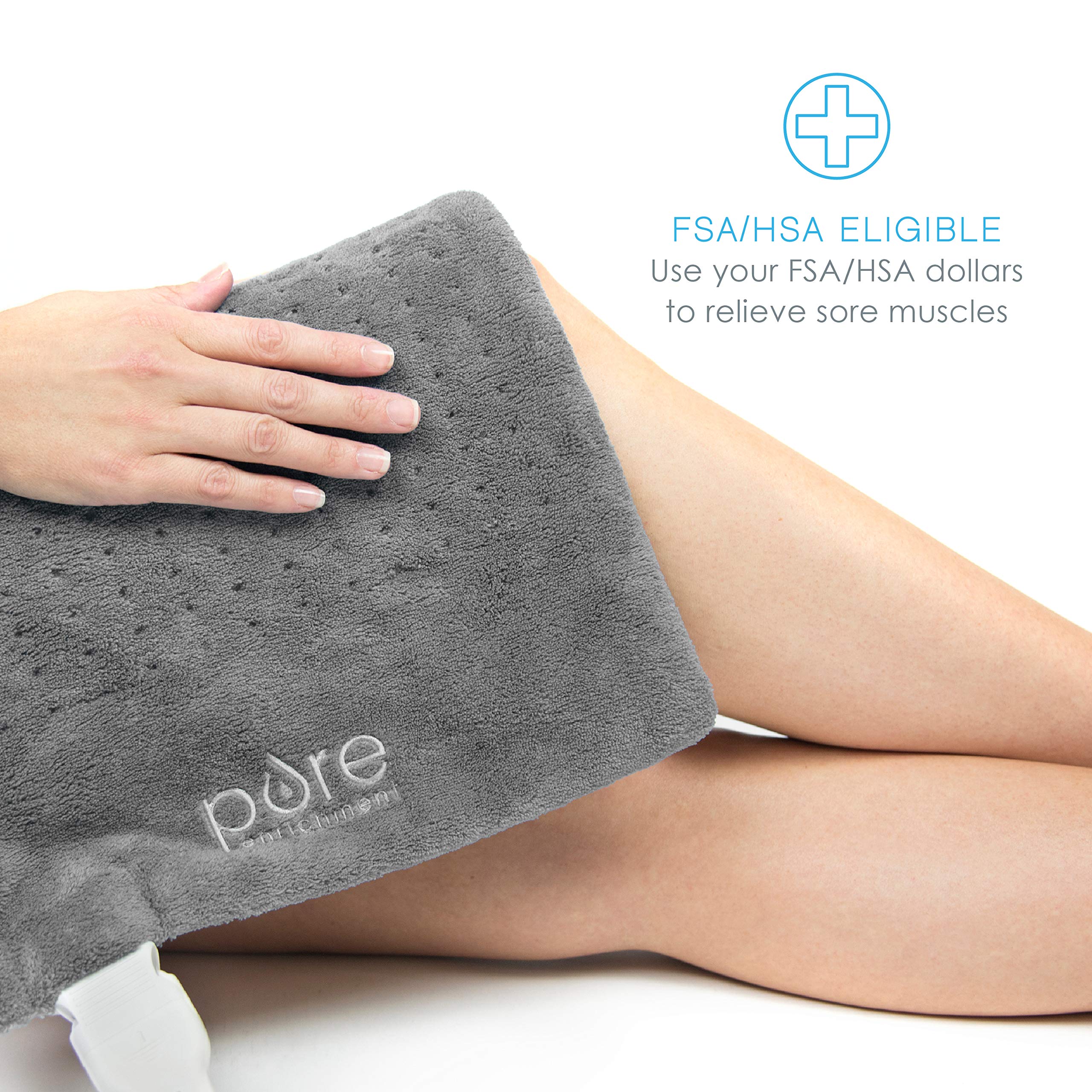 Pure Enrichment® PureRelief™ XL (12"x24") Electric Heating Pad for Back
