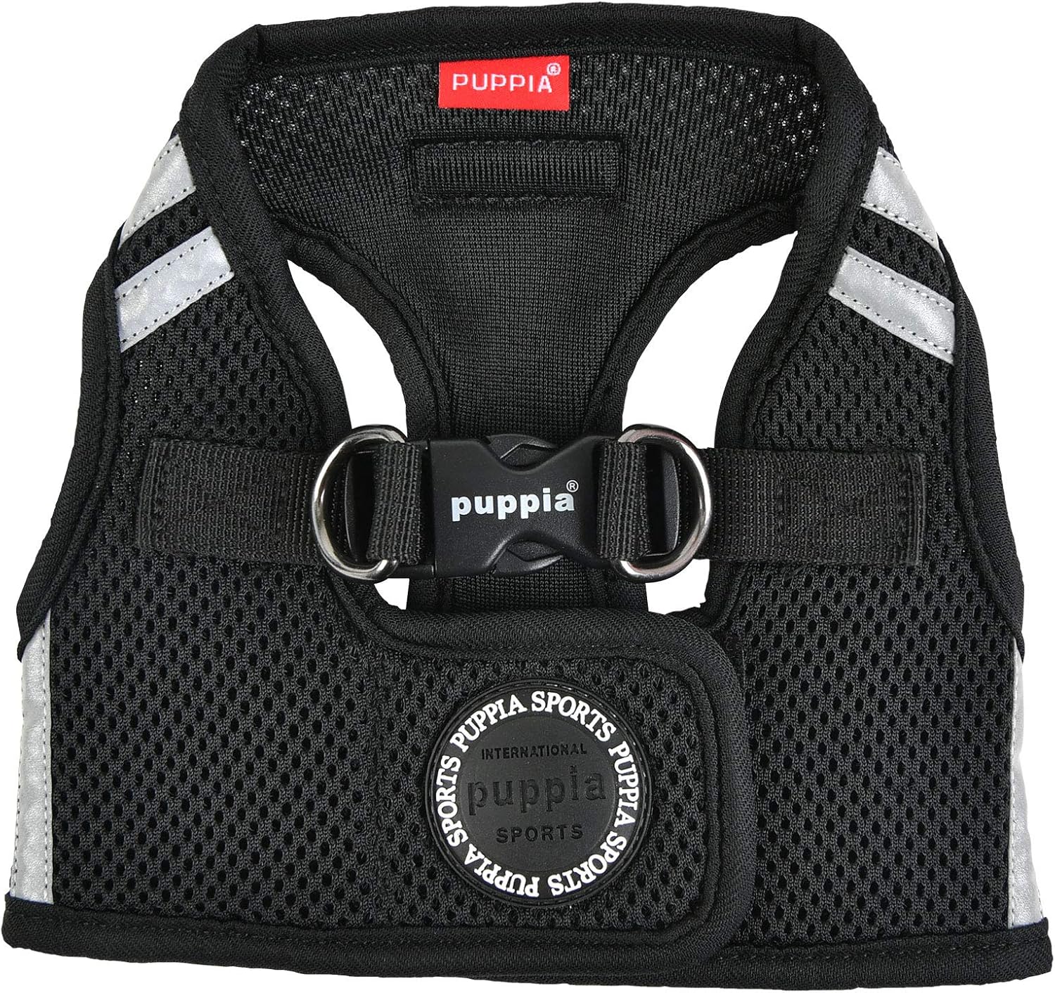 Puppia Dog Harness, Pro Soft Vest, Black, M - Image 3