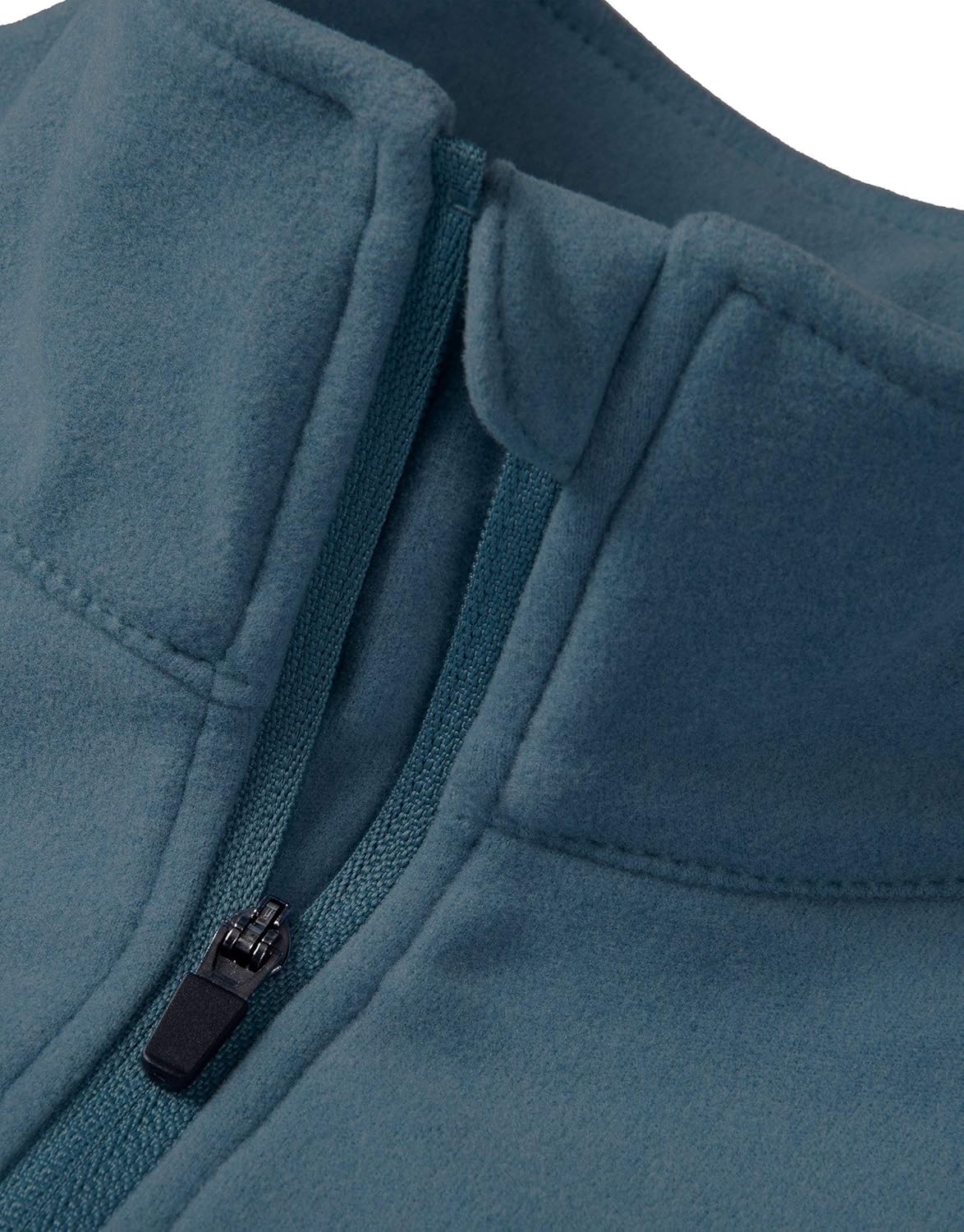 Willit Men's Fleece Golf Pullover Sweaters Quarter-Zip Hiking 1/4 Zip Thermal Jacket Lightweight: Clothing