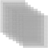 Soft 304 Stainless Steel Mesh, 8 Pack Bendable Woven Metal Mesh 8.3"X11.8" | 20 Mesh Non-Rusting, Wire Mesh Easy to Work, Non-Corrosive for DIY, Vent, Cage, Garden, Window (Plain Weave)