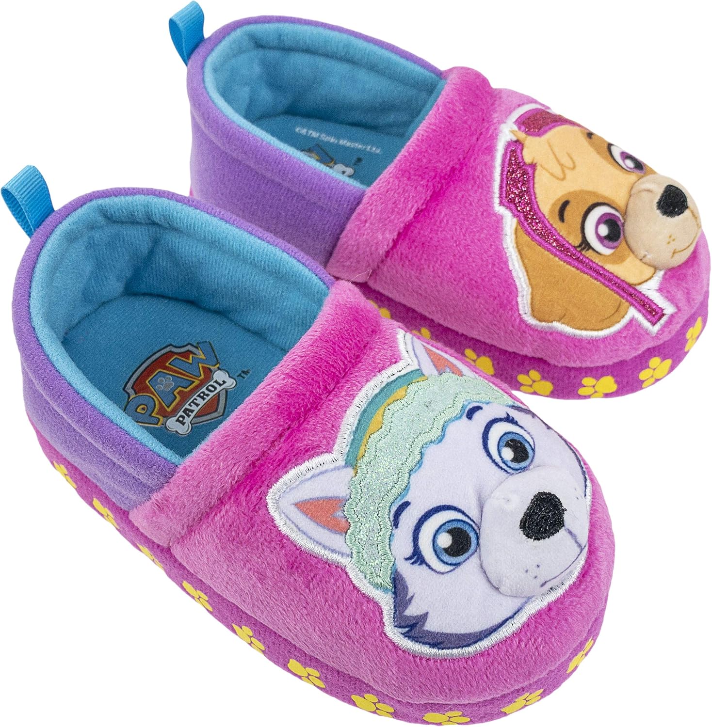  | Paw Patrol Toddler Slippers, Chase Marshall, Skye Everest Plush Slipper, Toddler Size 5/6 to 11/12 | Slippers