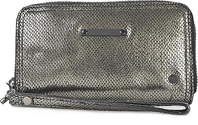 Tyoulip Sisters, Damen Geldbörsen, Börsen, Portemonnaies, Brieftaschen, Leder, Silber, 20,5 x 11 x 4 cm (B x H x T)