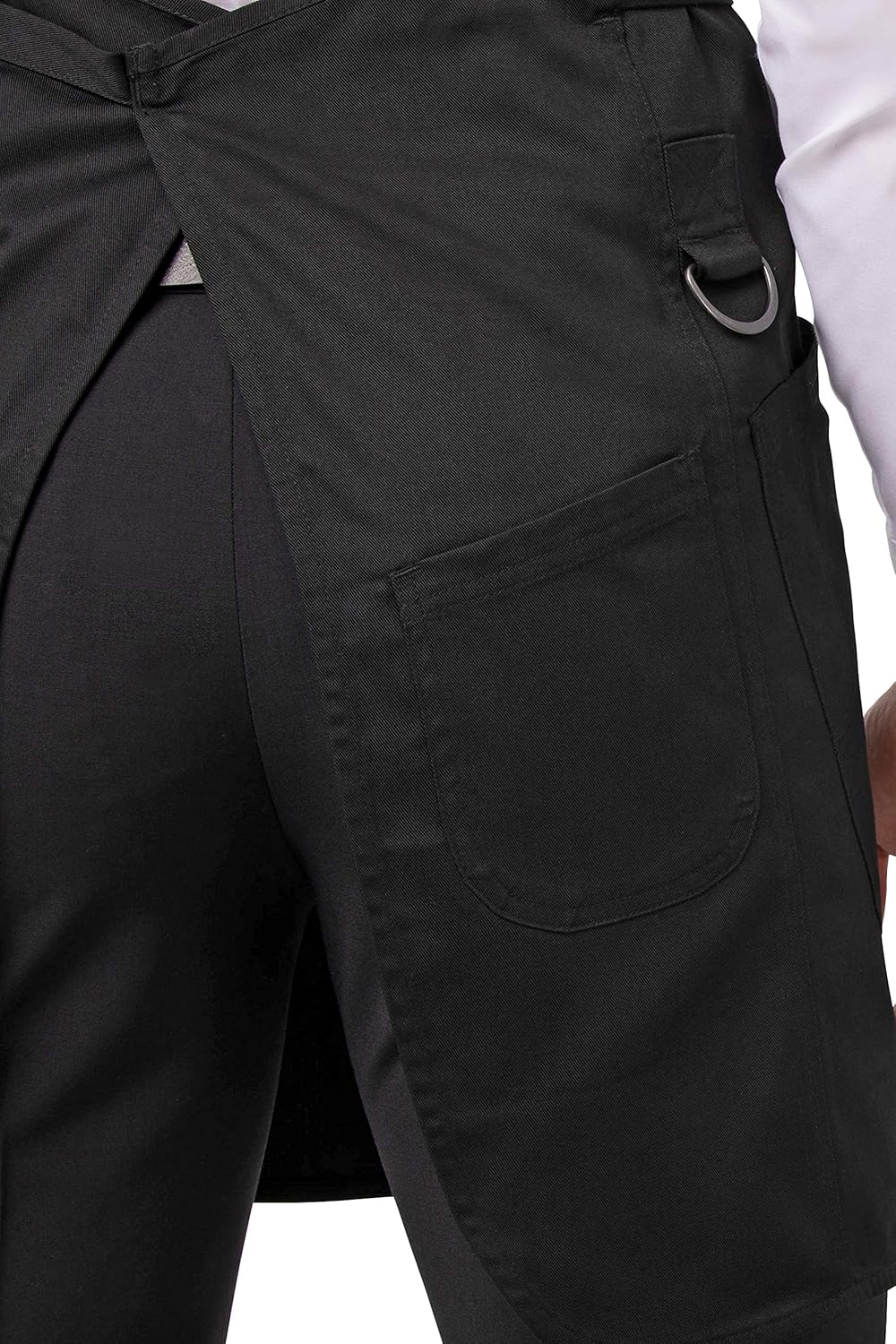 Chef Works mens Largo Bib Aprons, Black, 30.7 L x 37.8 W US: Clothing