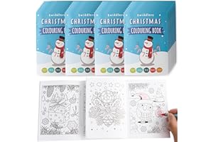 THE TWIDDLERS - 36 Mini Christmas Colouring Books for Kids, A6 Size - Great as Art Activity, Xmas Stocking, Party Bag Fillers