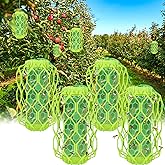 4 Pack Wasp Trap Outdoor Hanging, Carpenter Bee Catchers for Outside(Green) | Reusable Traps with 8 Sticky Refill Sheets, Bee Killer for Hornet Mud Dauber Yellow Jacket, Bug Catcher