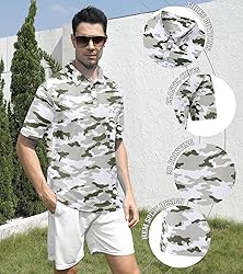 uideazone Mens Golf Shirts Short Sleeve Quick-Dry