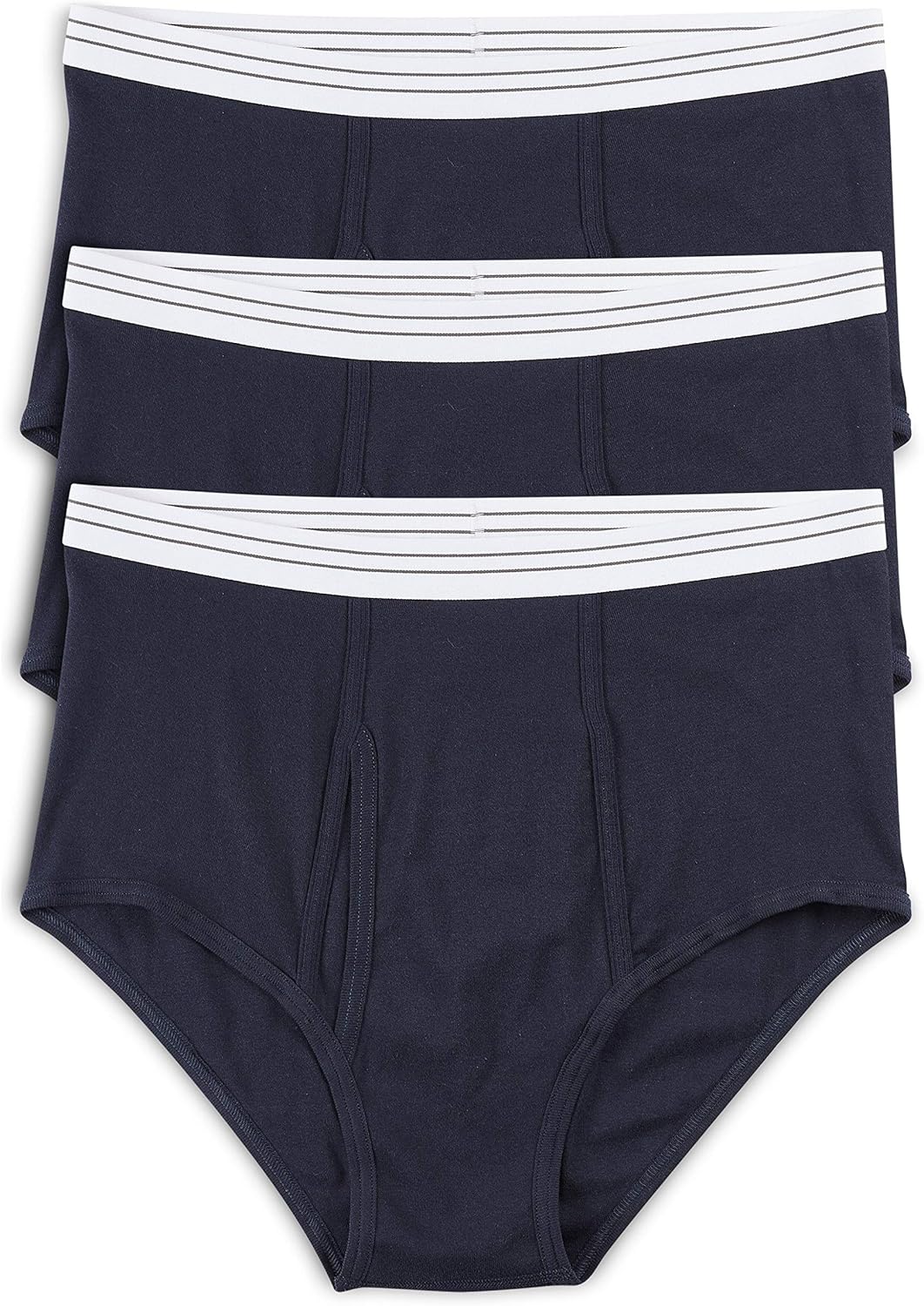Harbor Bay by DXL Big and Tall 3-pk Color Briefs: Clothing