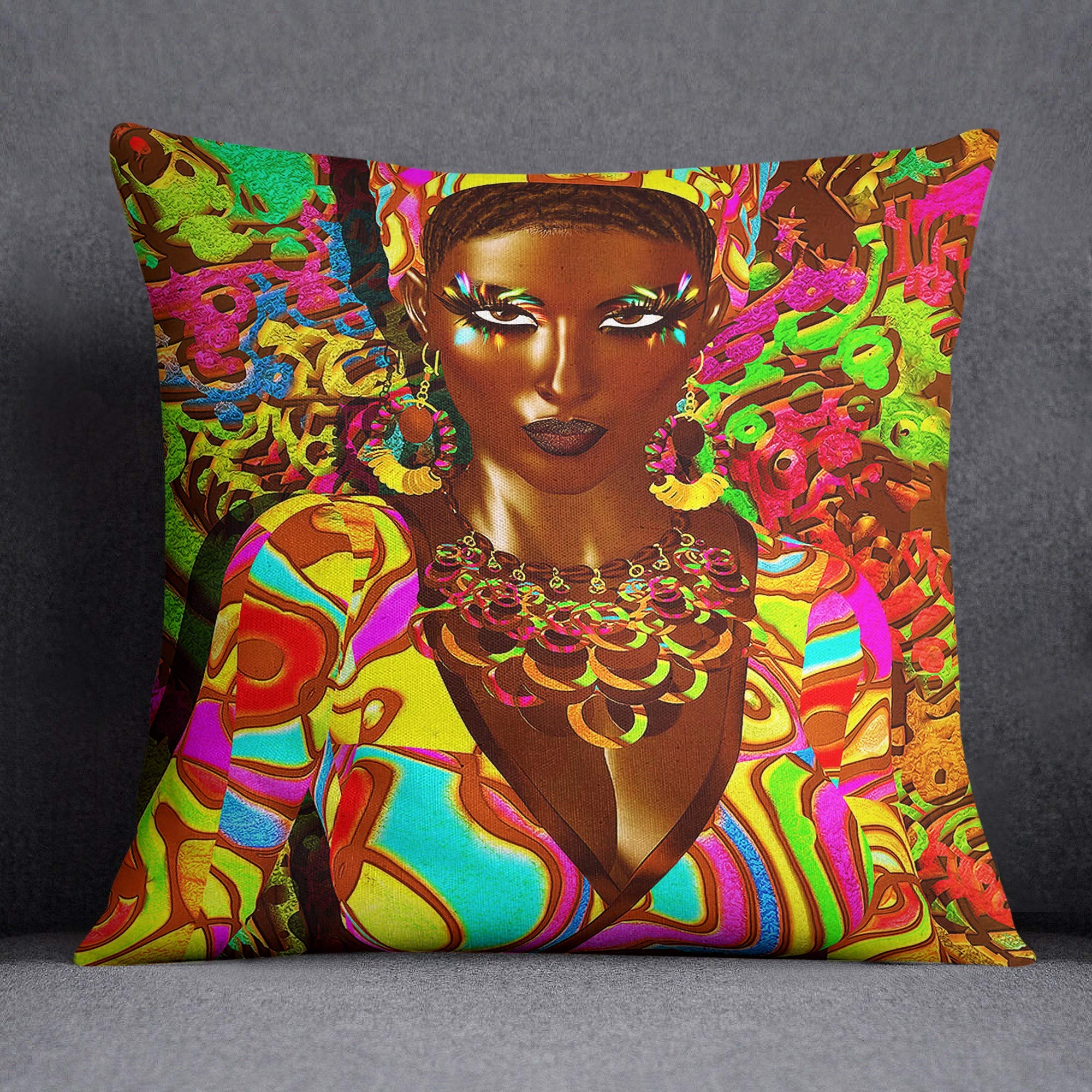 Bonamaison Decorative Cushion Cover, Multi, 45x45