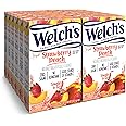 Welch's Singles To Go Water Drink Mix - Powder Sticks, Strawberry Peach, 0.48 Ounce (Pack of 12)