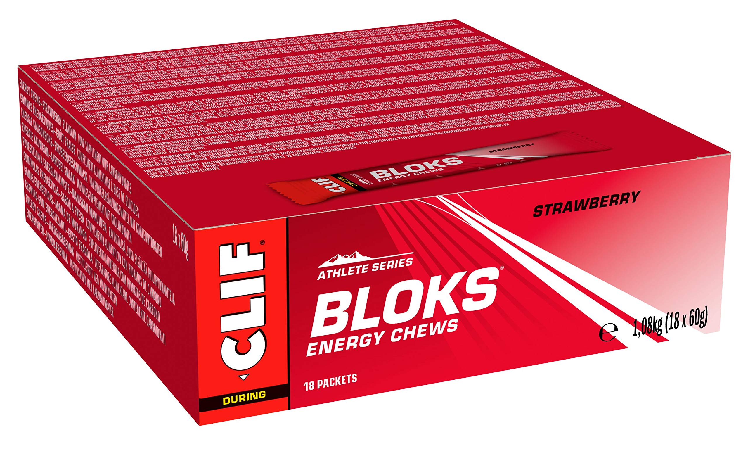 Clif Bar Shot Bloks Strawberry 60g (Pack of 5)