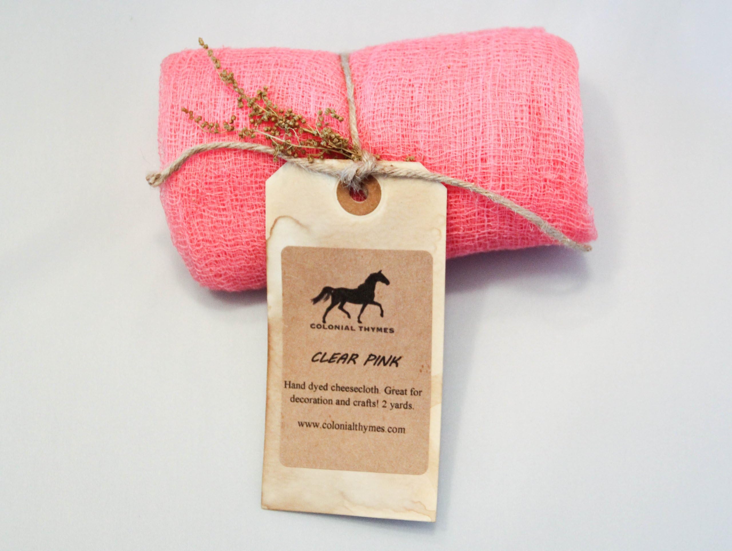 Clear Pink Colored Dyed Cheesecloth