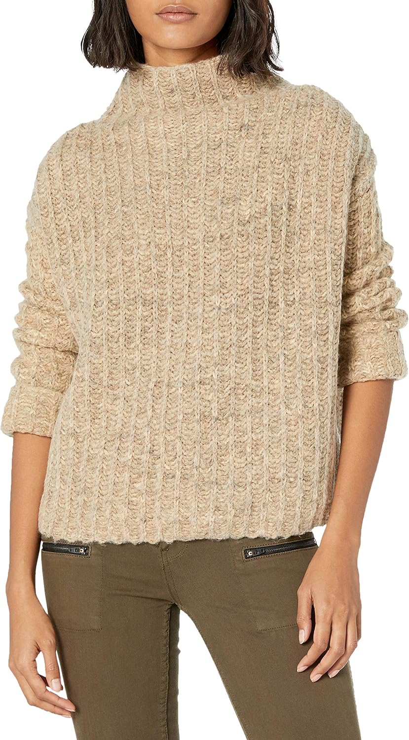 funnel neck sweater women's