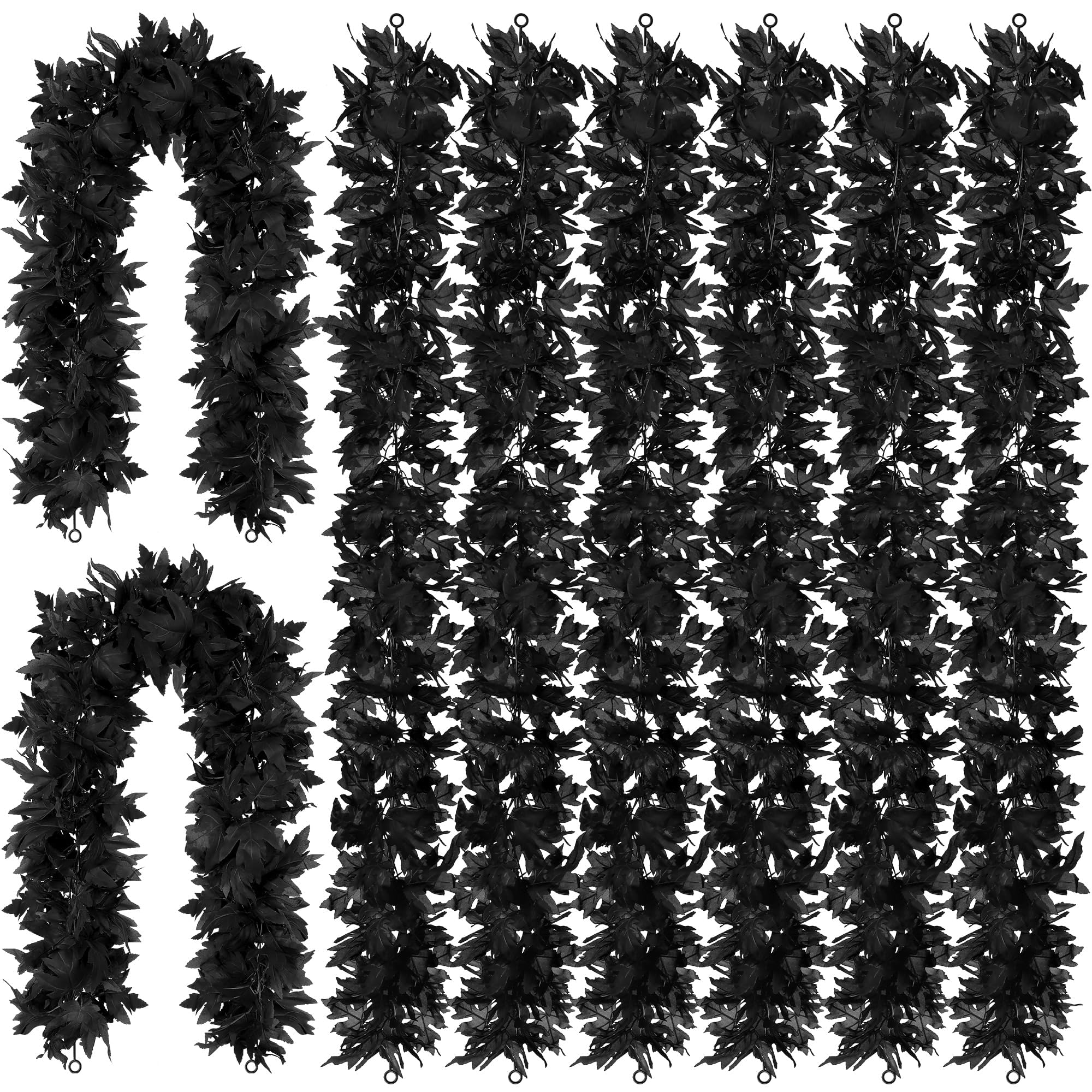 Fovths 4-Pack Fall Maple Leaf Garland - 5.8ft Artificial Autumn Foliage Hanging Vine For Thanksgiving & Party Decor 7 thumbnail image