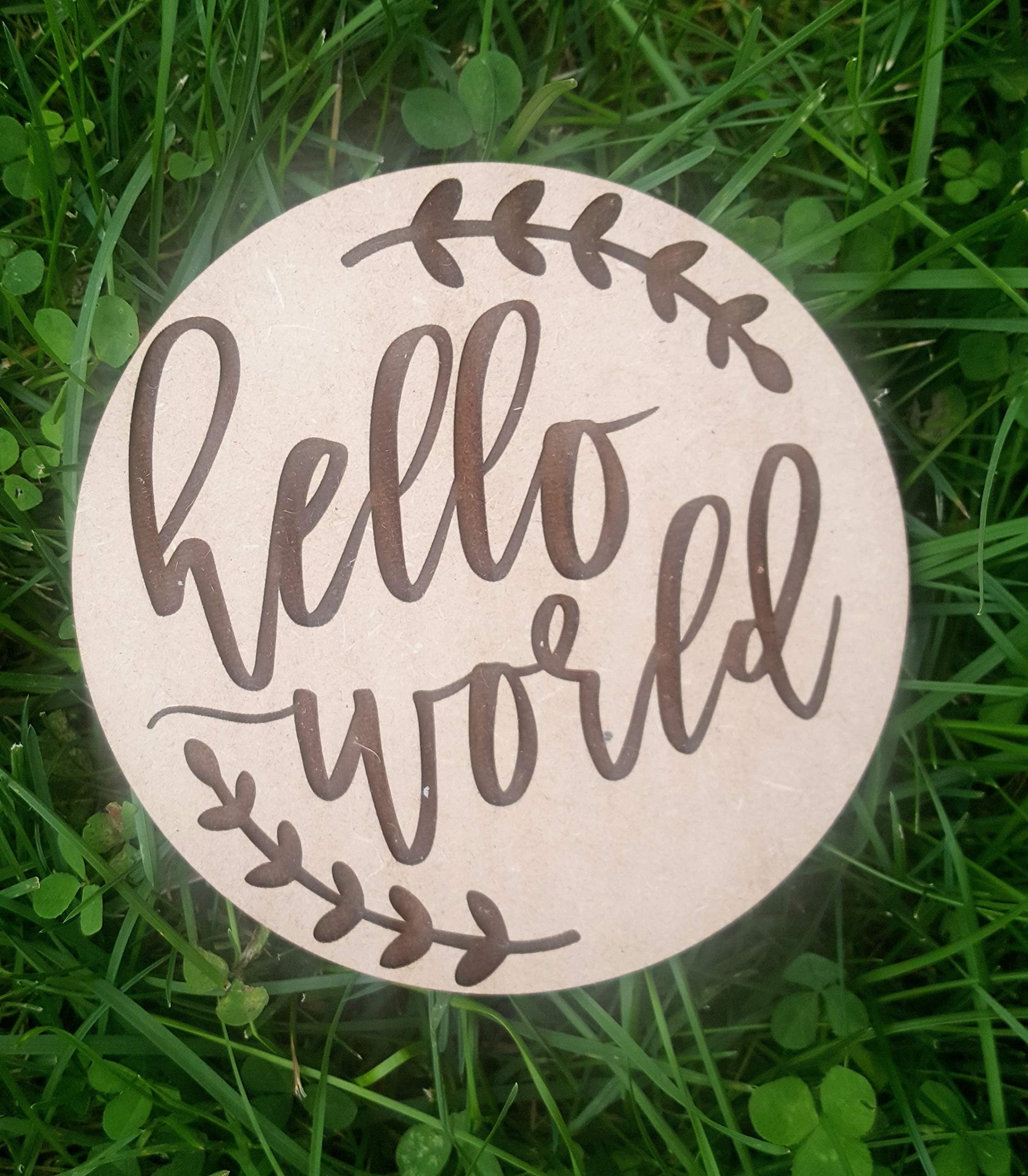 Ced454sy Hello World Birth Announcement Sign Baby Name Sign Hospital photo SignNewborn Photo Prop