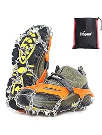 Unigear Traction Cleats Ice Snow Grips 18 Spikes Walking, Jogging, Climbing Hiking