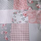 Prime Linens Brushed Microfibre Duvet Cover Set King Floral Grey 4 Pcs view 4
